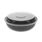 Pactiv Corp. EarthChoice Versa2Go 6.8 in. x 6.8 in. x 2.2 in. 30 oz. Plastic Microwaveable Container - Black/Clear (150/Carton)